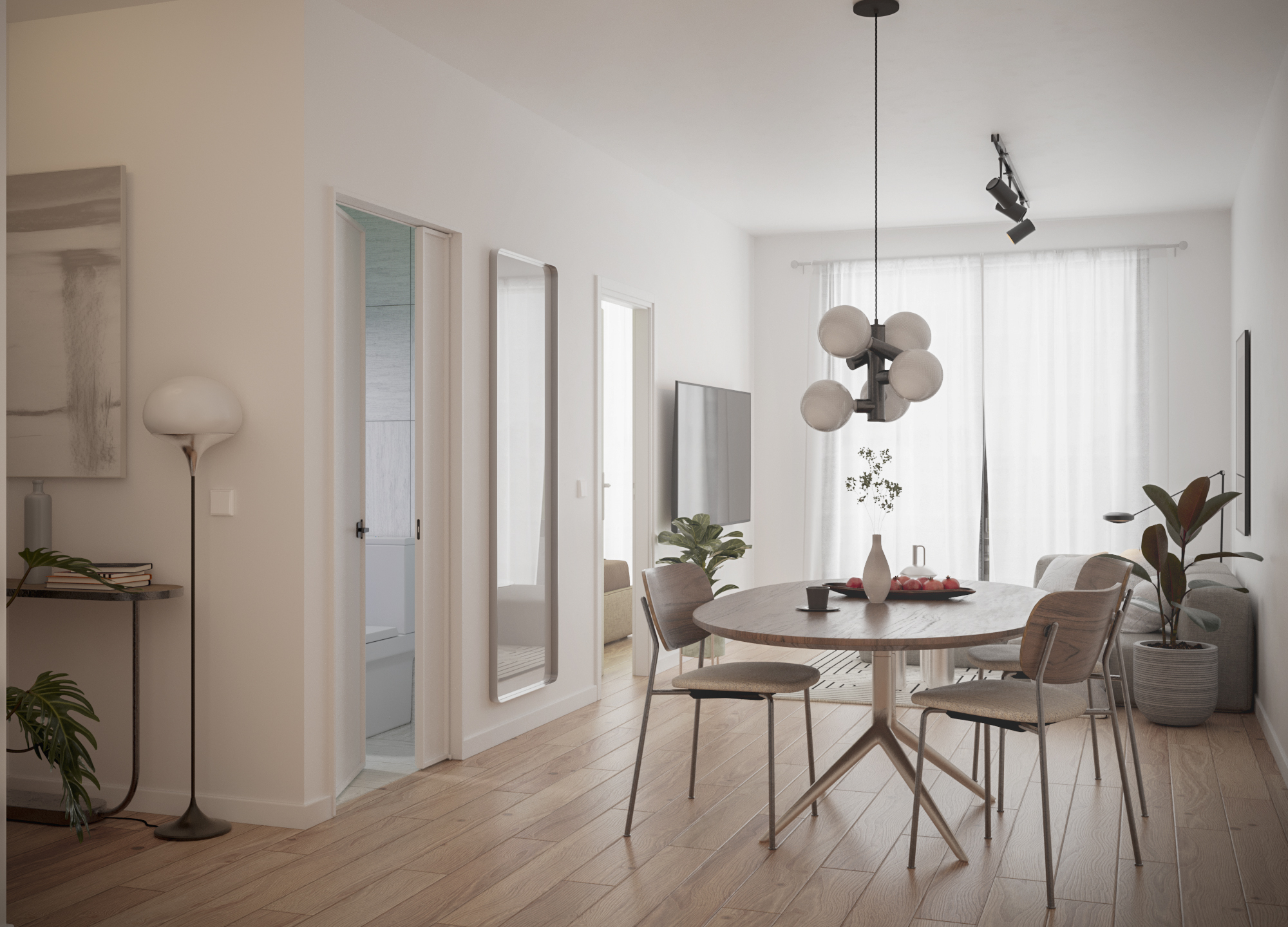 Granaderos — depto un dormitorio, vista interior