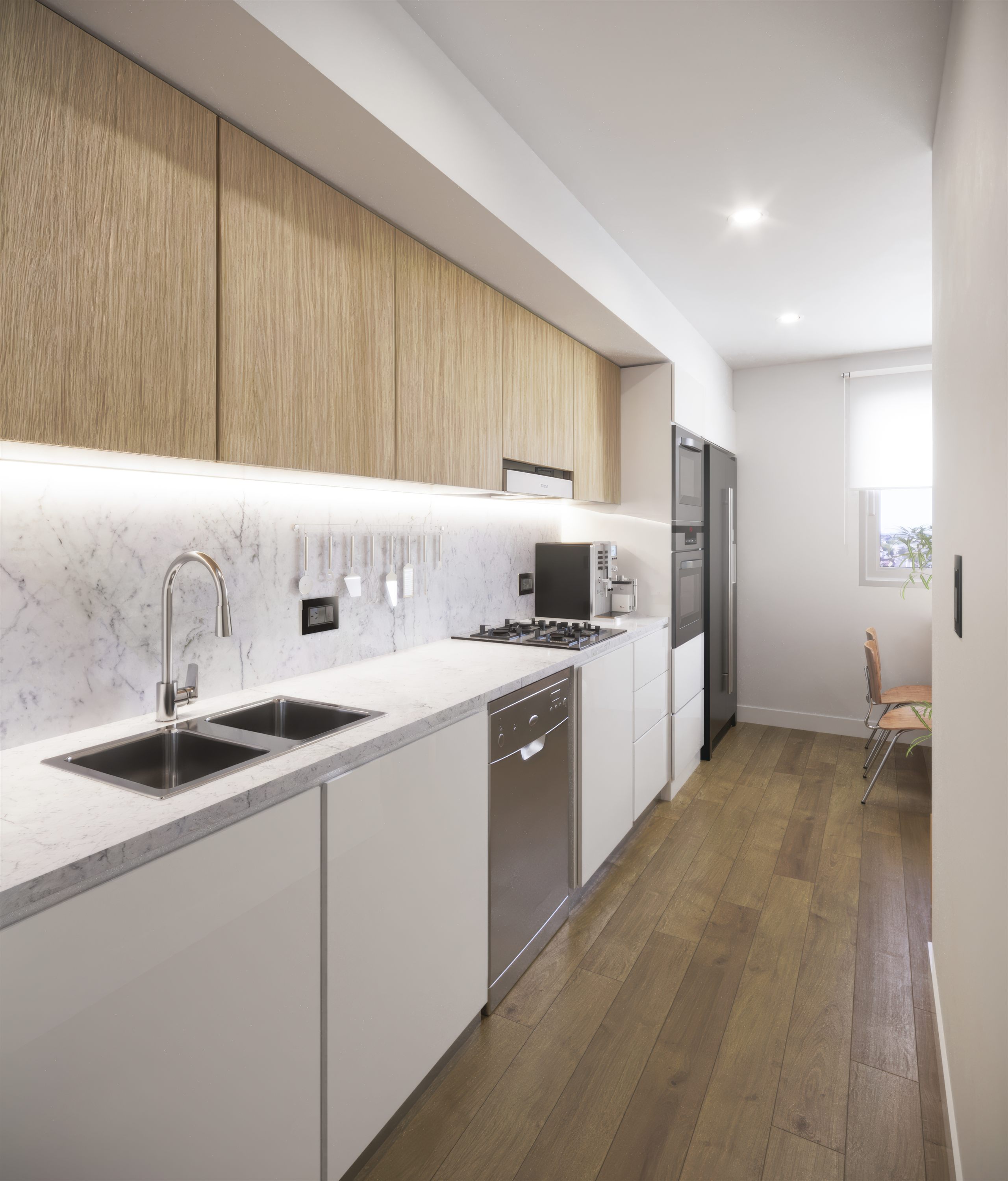 Krystal Park Tower — cocina, unidad 4 ambientes