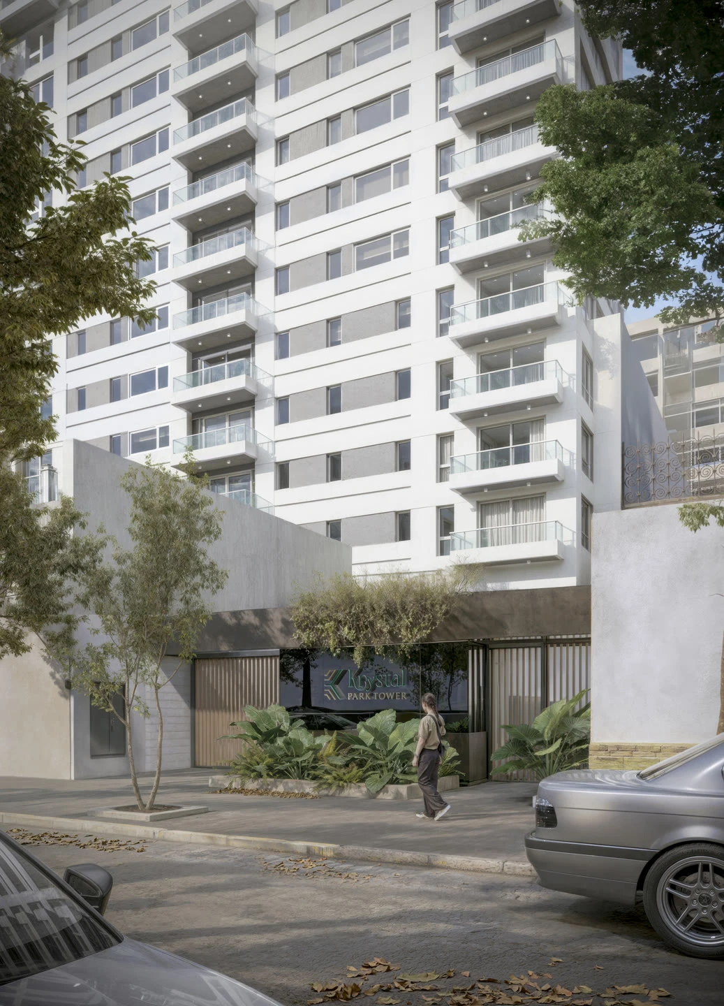 Render arquitectónico cinemático · Krystal Park Tower · edificio residencial · Buenos Aires · Arcando Visual
