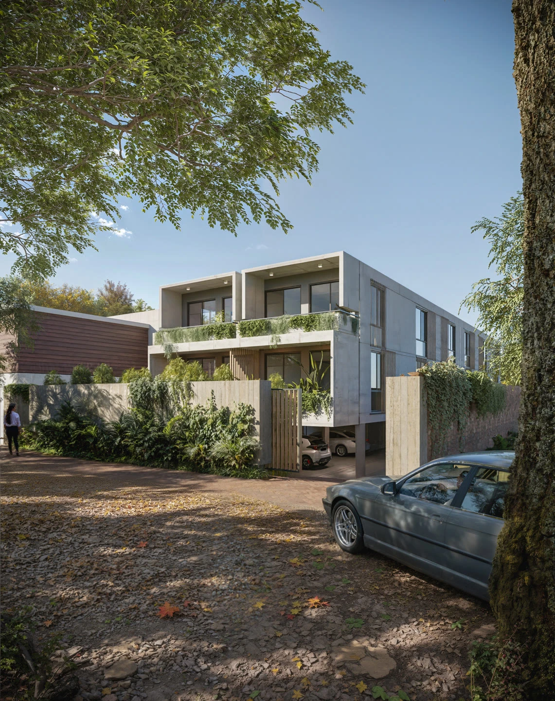 Render arquitectónico · Las Piedras · conjunto habitacional residencial · Buenos Aires Argentina · Arcando Visual